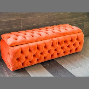 Orange Ottoman