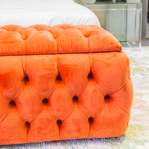 Orange Ottoman